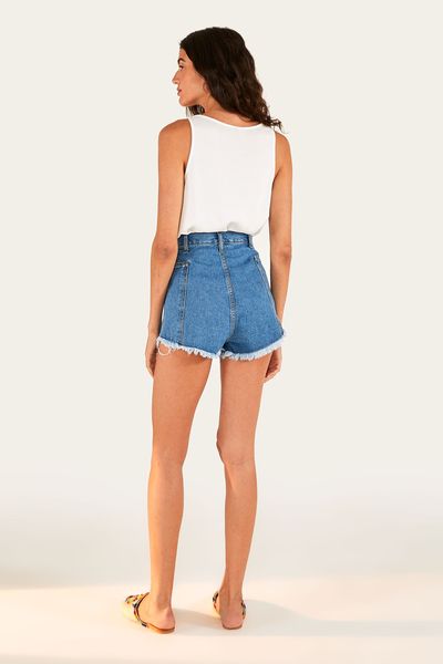 Short Jeans Bolso Lateral